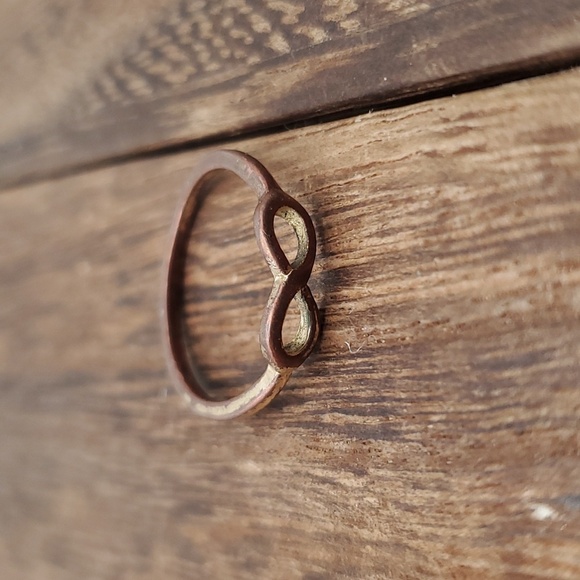 Blend of copper and brass ring eternity band‎ size 6 R636 🧡 - Picture 1 of 3